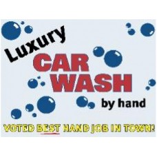Luxury Car Wash tin metal sign