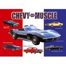 Chevy Muscle tin metal sign