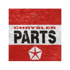 Chrysler Red tin metal sign
