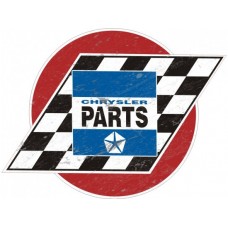 Chrysler Parts Round tin metal sign