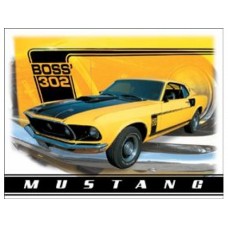 Ford Mustang Boss 302 tin metal sign