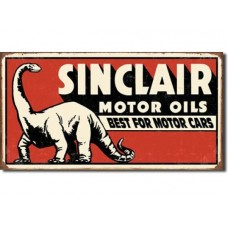 Sinclair Dinosaur tin metal sign