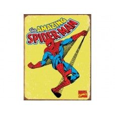 Spiderman tin metal sign