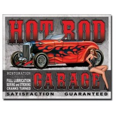 Legends-Hot Rod Garage tin metal sign