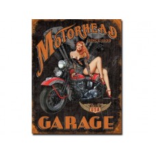Legends-MotorHead Garage tin metal sign