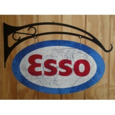 Esso Double Sided tin metal sign