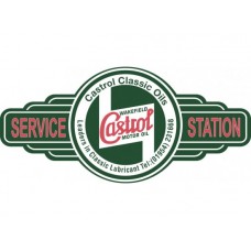 Castrol Service Station tin metal sign