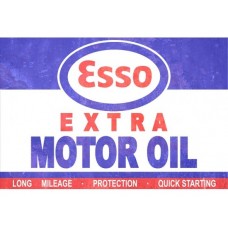 Esso Extra Motor Oil tin metal sign
