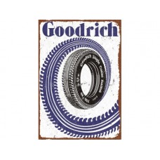 Goodrich Tyre tin metal sign