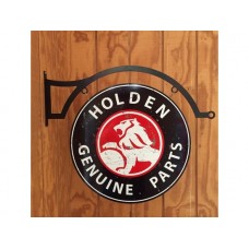 Holden Genuine Parts Large Round Double Sided and hanger tin metal sign
