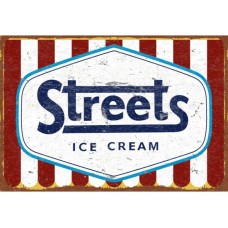 Streets Ice Cream tin metal sign