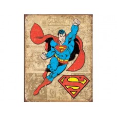 Superman-Weathered Panels tin metal sign